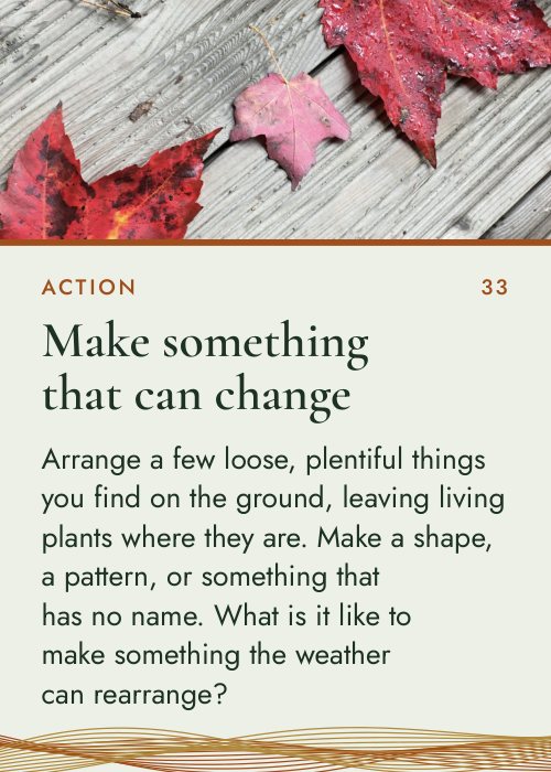 Card 33, Make something that can change